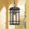 * | Best Sale John Timberland Mission Outdoor Ceiling Light Hanging Oil Rubbed Bronze 14 1/2 Clear Seedy Glass Exterior House Porch Patio Deck