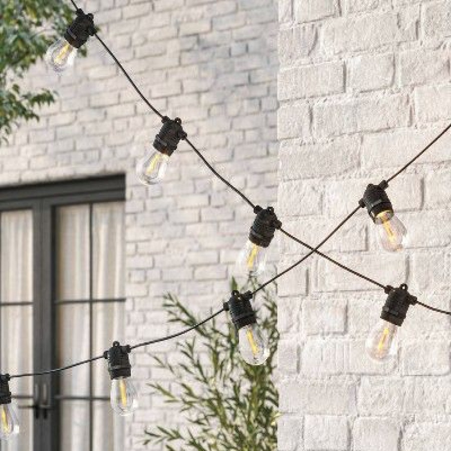 * | Wholesale Smith & Hawken Solar Led String Lights With Edison Bulbs Black Wire Smith & Hawken