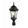 * | Budget 1 Light Outdoor Incandescent Post Sconce Black Aurora Lighting