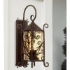 * | Best Deal John Timberland Rustic Outdoor Wall Light Fixture Dark Walnut Iron Scroll 23 3/4 Champagne Hammered Glass For Exterior House Deck