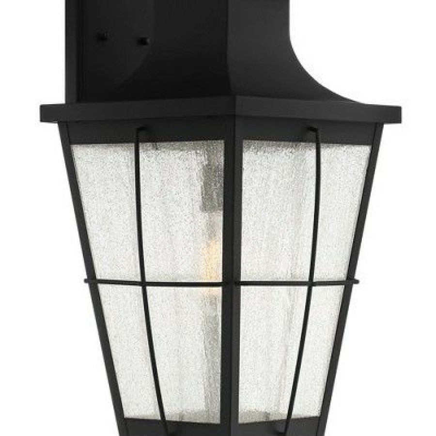 * | Cheap John Timberland Modern Industrial Outdoor Wall Light Fixture Black Metal 23 1/4 Clear Seeded Glass For Exterior House Porch Patio