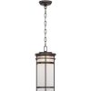 * | Outlet Possini Euro Design Modern Outdoor Hanging Lighting Fixture Bronze Metal 16 1/4 Led Etched Glass Shade For Exterior House Porch