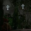 * | Brand New Alpine Corporation 2Pk 34" Solar Cross Pathway Lights