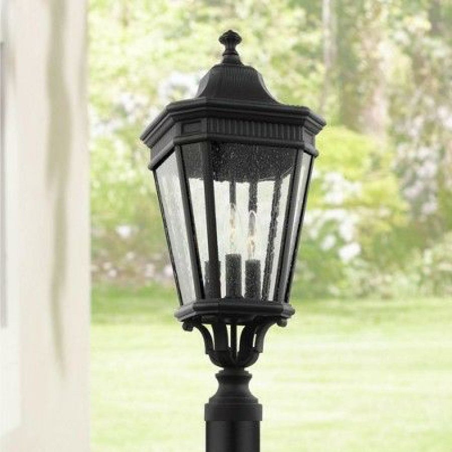 * | Flash Sale Feiss Cotswold Lane 22 1/2 High Black Outdoor Post Light