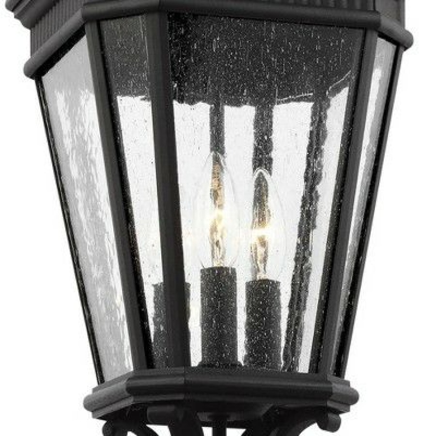 * | Flash Sale Feiss Cotswold Lane 22 1/2 High Black Outdoor Post Light