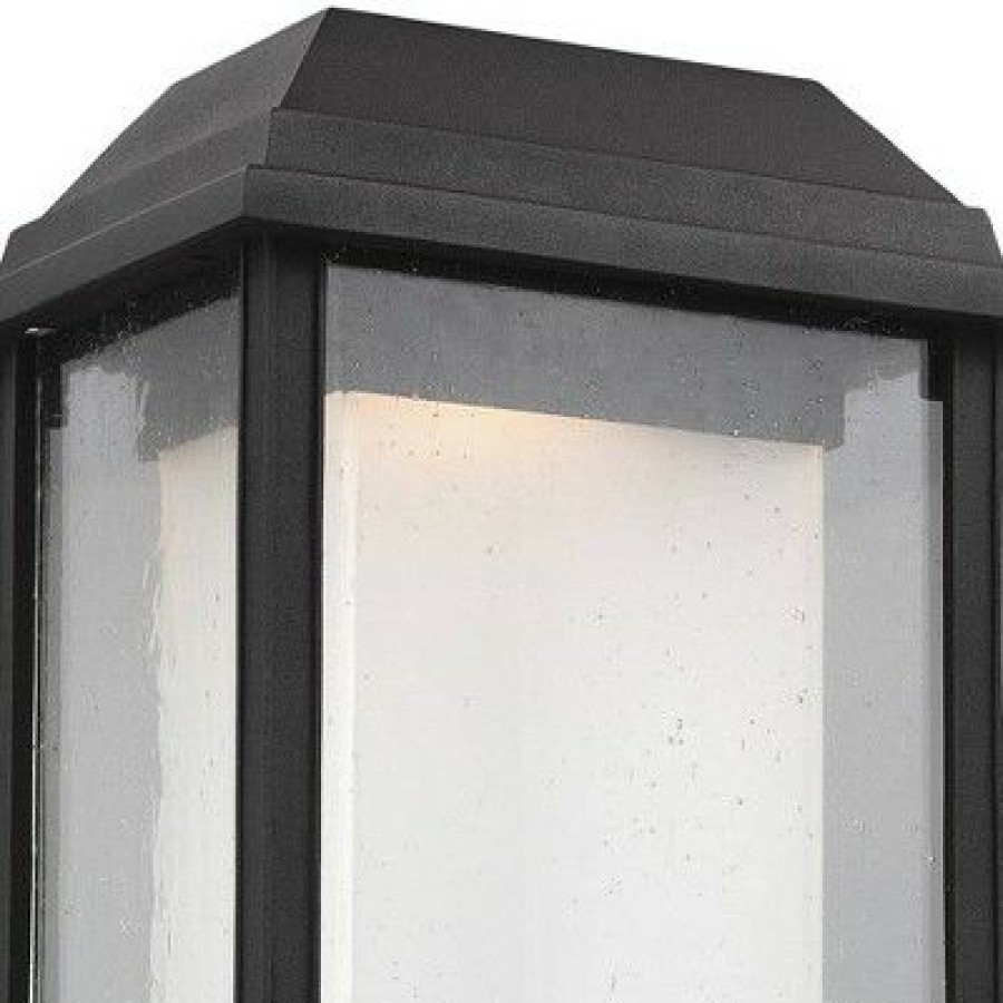 * | Promo Feiss Mchenry 16 3/4 High Black Led Outdoor Post Light