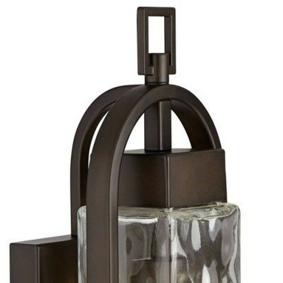 * | Top 10 Possini Euro Design Modern Outdoor Wall Light Fixture Bronze 16 1/4 Water Glass Panels For Exterior House Porch Patio Deck