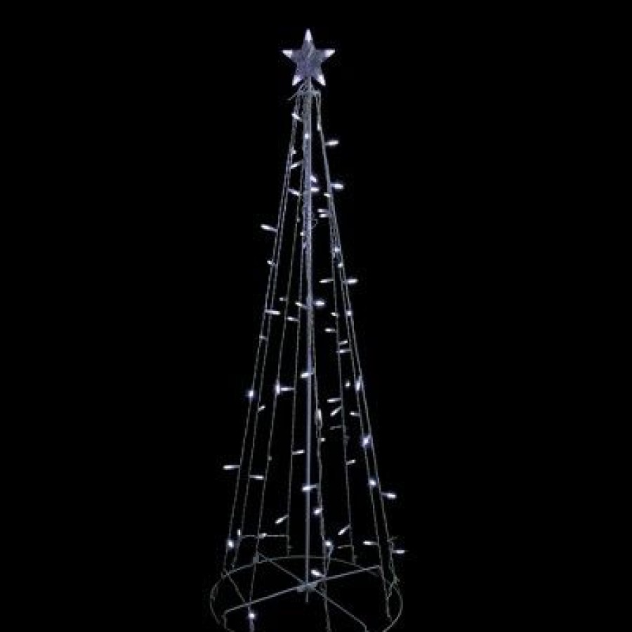 * | Best Pirce Northlight 5 Pure White Led Lighted Cone Tree Outdoor Christmas Decoration