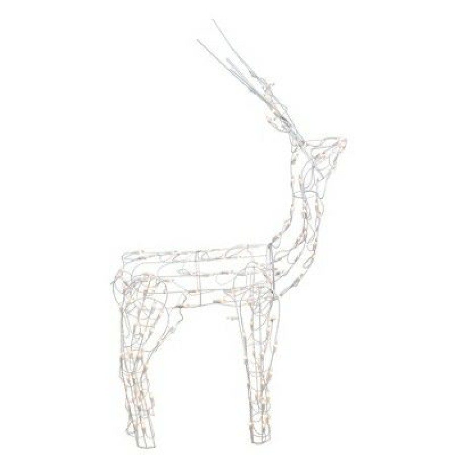 * | Best Deal Brite Star 46 White Lighted Standing Buck Outdoor Christmas Decoration