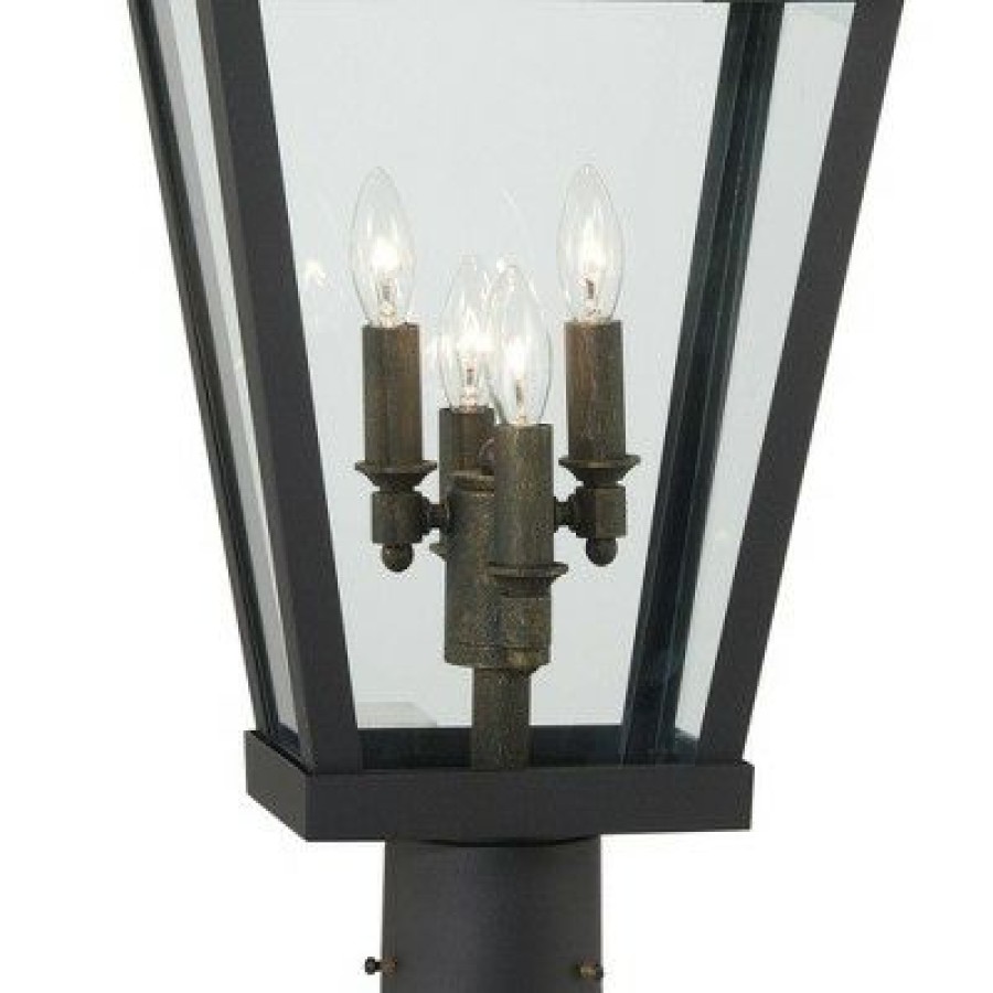 * | Budget Minka Lavery Chateau Grande 27 1/2 High Coal Outdoor Post Light