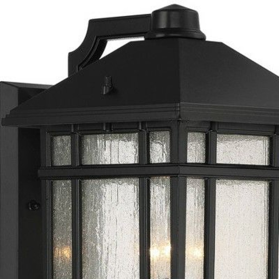 * | Cheapest Kathy Ireland J Du J Sierra Craftsman 15 1/4 H Black Outdoor Wall Light