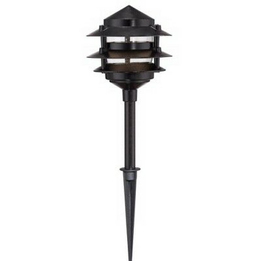 Best Pirce John Timberland Pagoda Black 9-Piece Outdoor Led Landscape ...