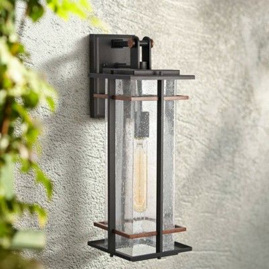 * | Deals Minka Lavery San Marcos 18 1/4 High Black And Copper Outdoor Wall Light