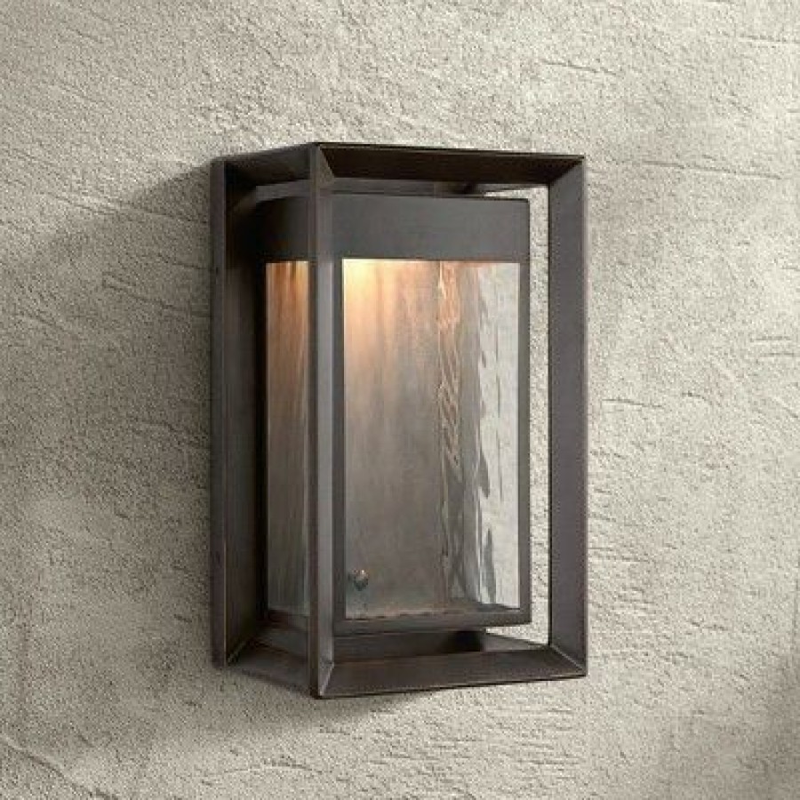 * | Brand New Feiss Urbandale 13 H Antique Bronze Led Outdoor Wall Light