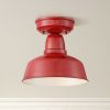 * | Cheap John Timberland Farmhouse Outdoor Ceiling Light Fixture Urban Barn Red Metal 10 1/4 For Exterior House Porch Patio