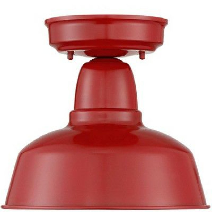 * | Cheap John Timberland Farmhouse Outdoor Ceiling Light Fixture Urban Barn Red Metal 10 1/4 For Exterior House Porch Patio