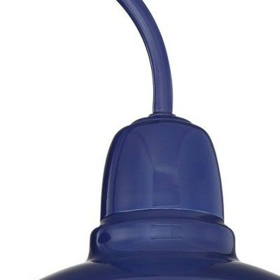 * | Hot Sale John Timberland Farmhouse Outdoor Wall Light Fixture Urban Barn Blue Gooseneck 11 1/4 For Exterior House Porch Patio Deck