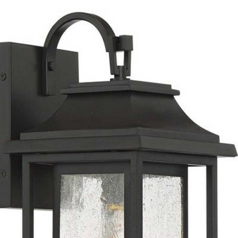 * | Discount John Timberland Modern Outdoor Wall Light Fixture Painted Bronze 15 Seeded Clear Glass Lantern Exterior House Porch Patio Deck