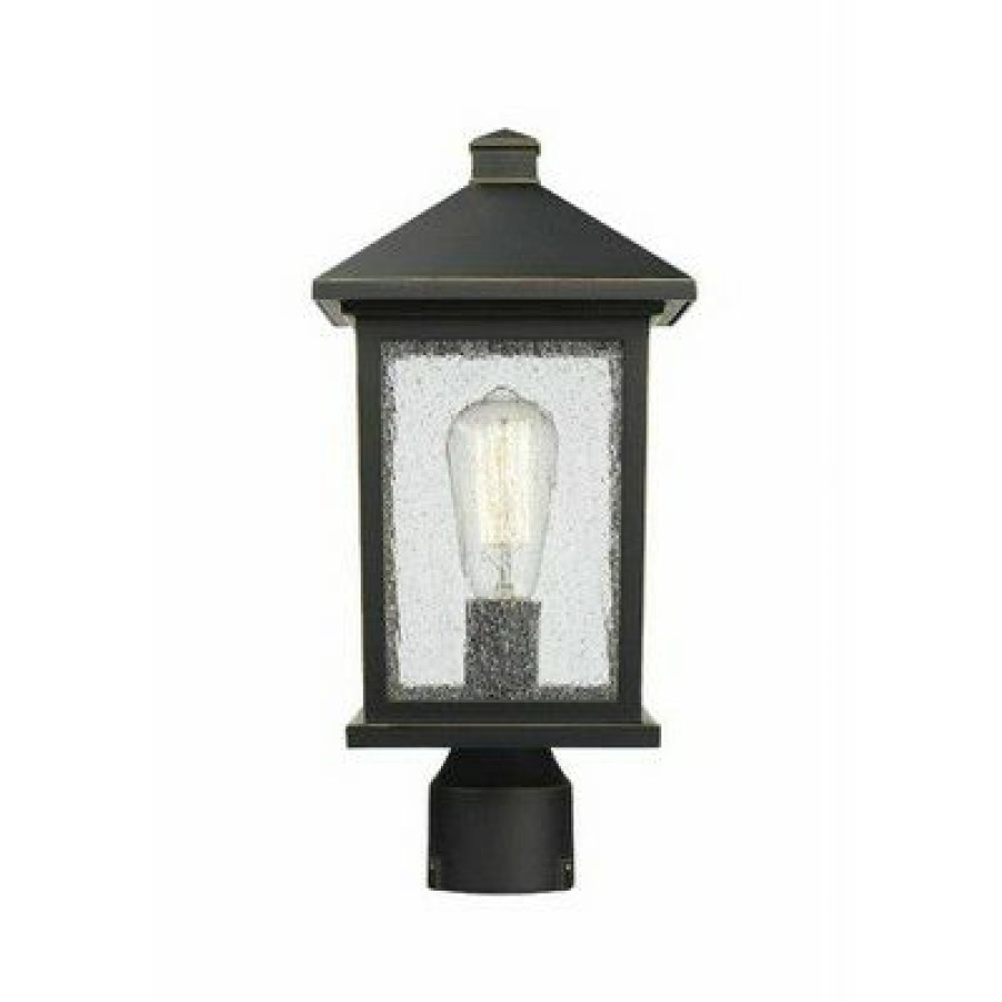 * | Wholesale 1 Light Outdoor Post Mount Oil Rubbed Bronze Aurora Lighting