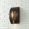 * | Buy Franklin Iron Works Modern Outdoor Wall Light Fixture Bronze 16 Framed Slate For Exterior House Patio Porch