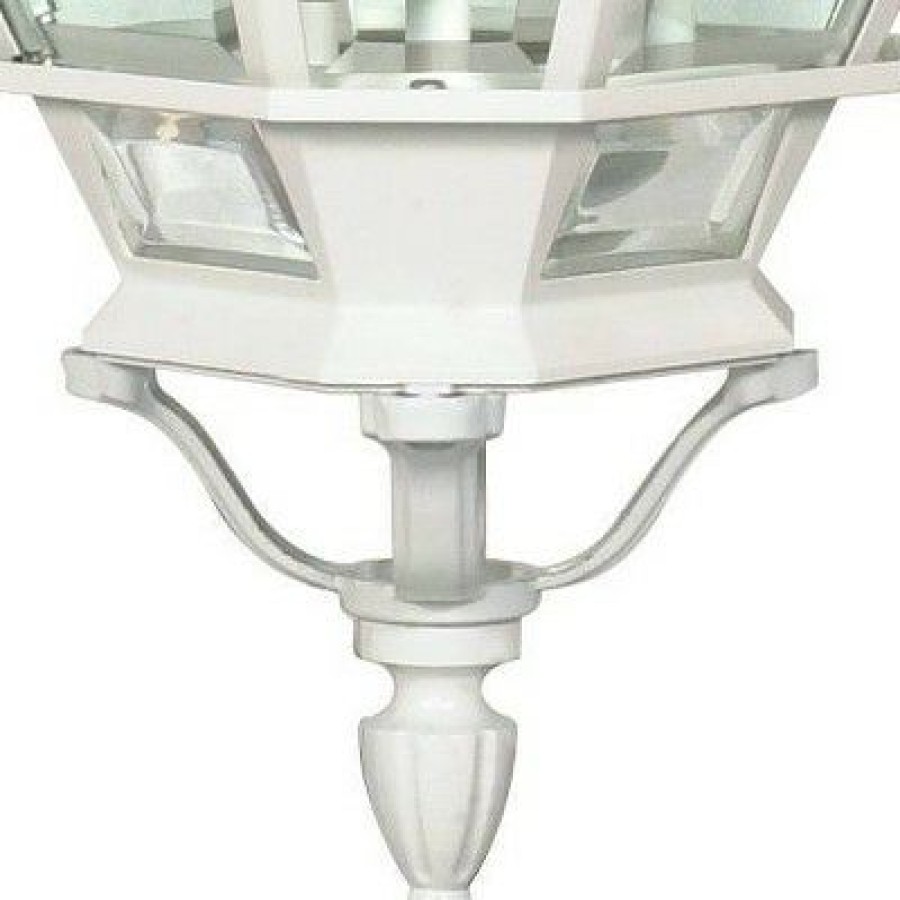 * | Promo 3 Light Outdoor Wall Lantern Sconce White Aurora Lighting