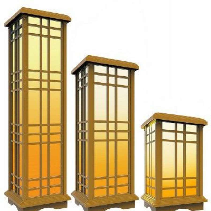 * | Buy 3Pk Solar Led Zen Outdoor Lantern Bundle With Amber/White Light Techko Maid