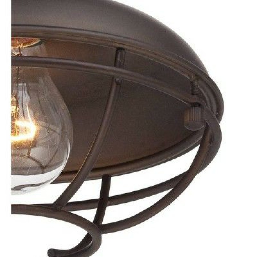 * | Wholesale Franklin Iron Works Rustic Outdoor Ceiling Light Fixture Bronze 8 1/2 Caged For Exterior Entryway Porch