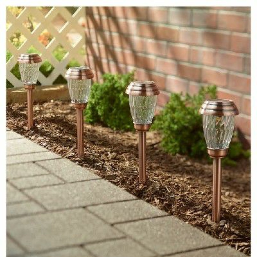 * | Promo Smart Living Charleston Copper Finish Pathway Led Lights