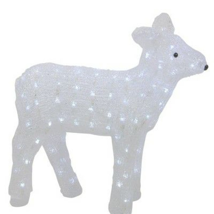 * | Outlet Northlight 18 Lighted Commercial Grade Acrylic Baby Reindeer Christmas Outdoor Decoration