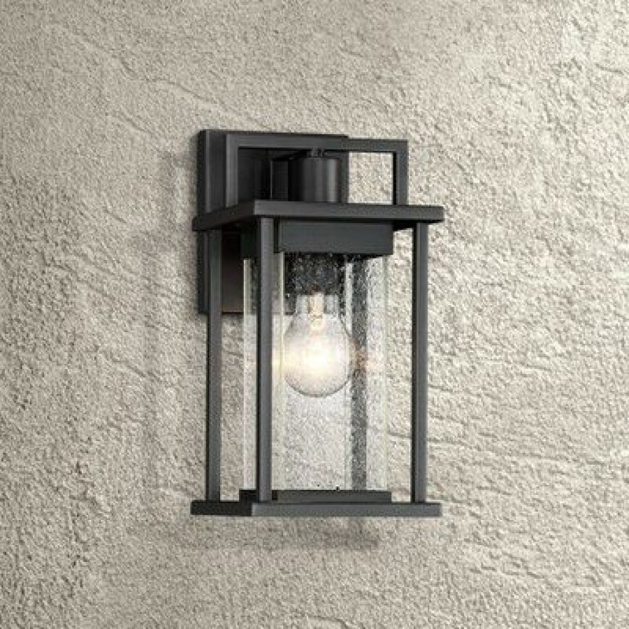 * | Best Reviews Of John Timberland Modern Outdoor Wall Light Fixture Painted Dark Gray 13 Spotted Clear Glass For Exterior House Porch Patio