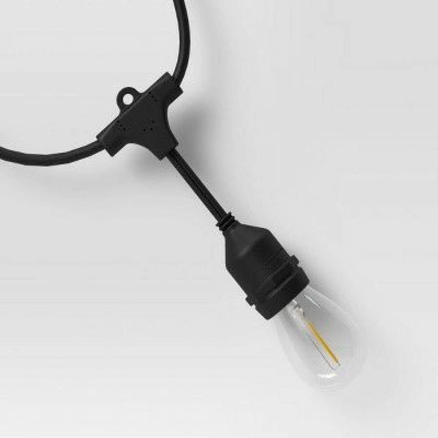 * | Flash Sale Smith & Hawken 10Ct Vintage Led Outdoor Drop String Lights With Tube Filaments Black Smith & Hawken