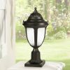 * | Coupon John Timberland Rustic Outdoor Post Light Pier Mount Fixture Black 16 3/4 Marbleized Glass For Exterior Garden Yard Porch Deck