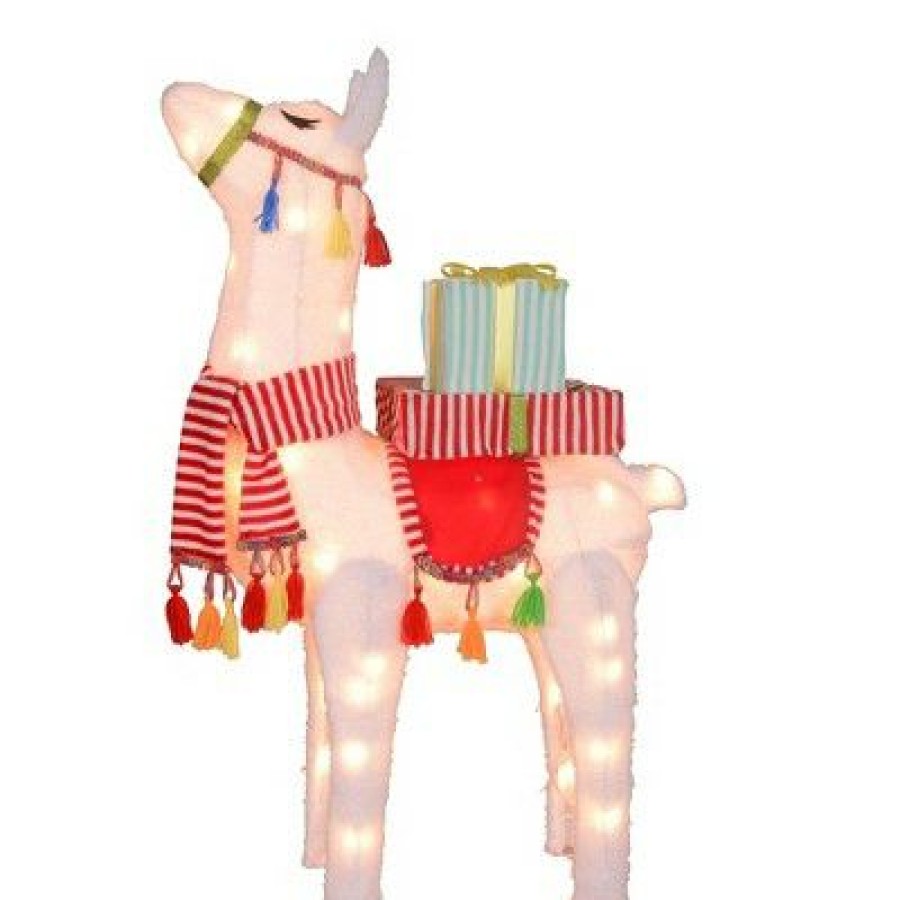 * | Best Reviews Of Northlight 31 Led Lighted Plush Fabric Llama With Gifts Christmas Outdoor Decoration