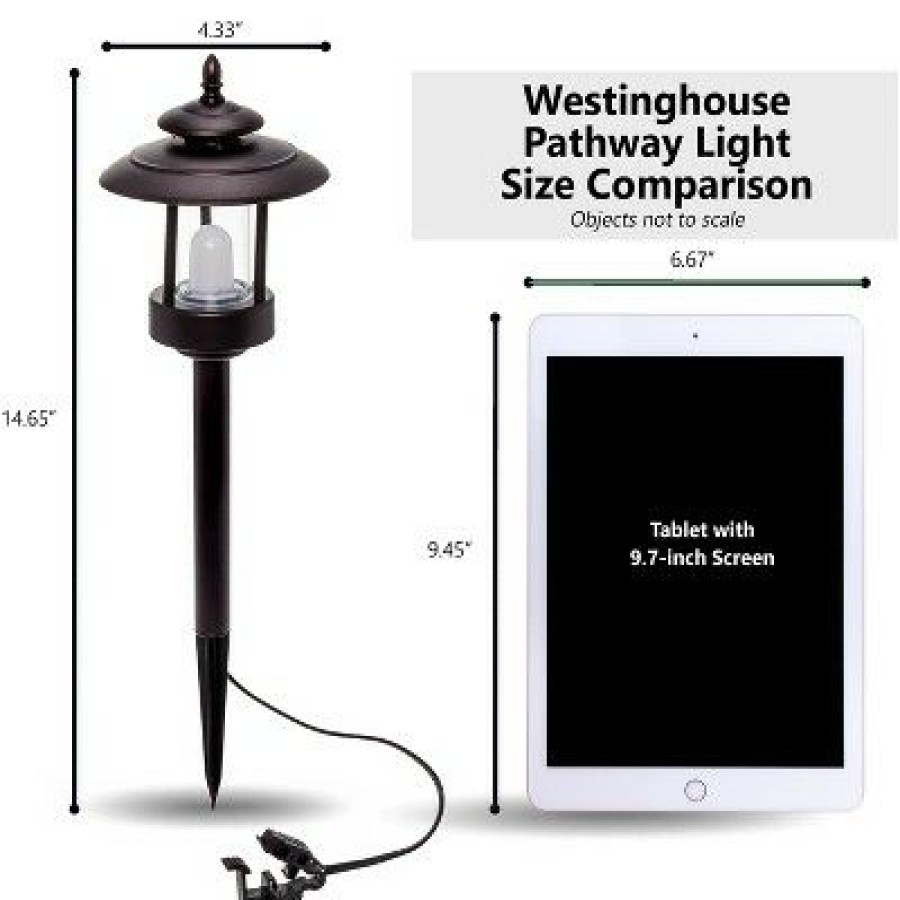 * | Top 10 Westinghouse 100 Lumen Low Voltage Led Pathway Light Landscape Kit W/ Transformer & Cable Bronze