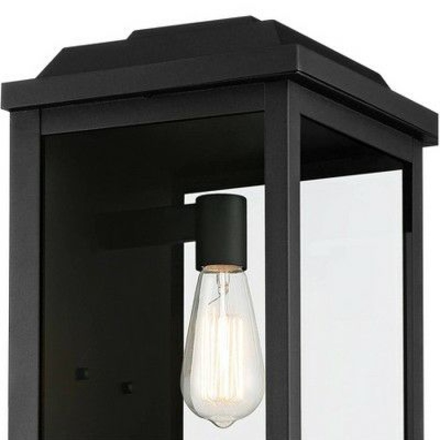 * | Top 10 John Timberland Rustic Industrial Outdoor Wall Light Fixture Textured Black Metal 18 1/2 Clear Glass Exterior House Porch Patio