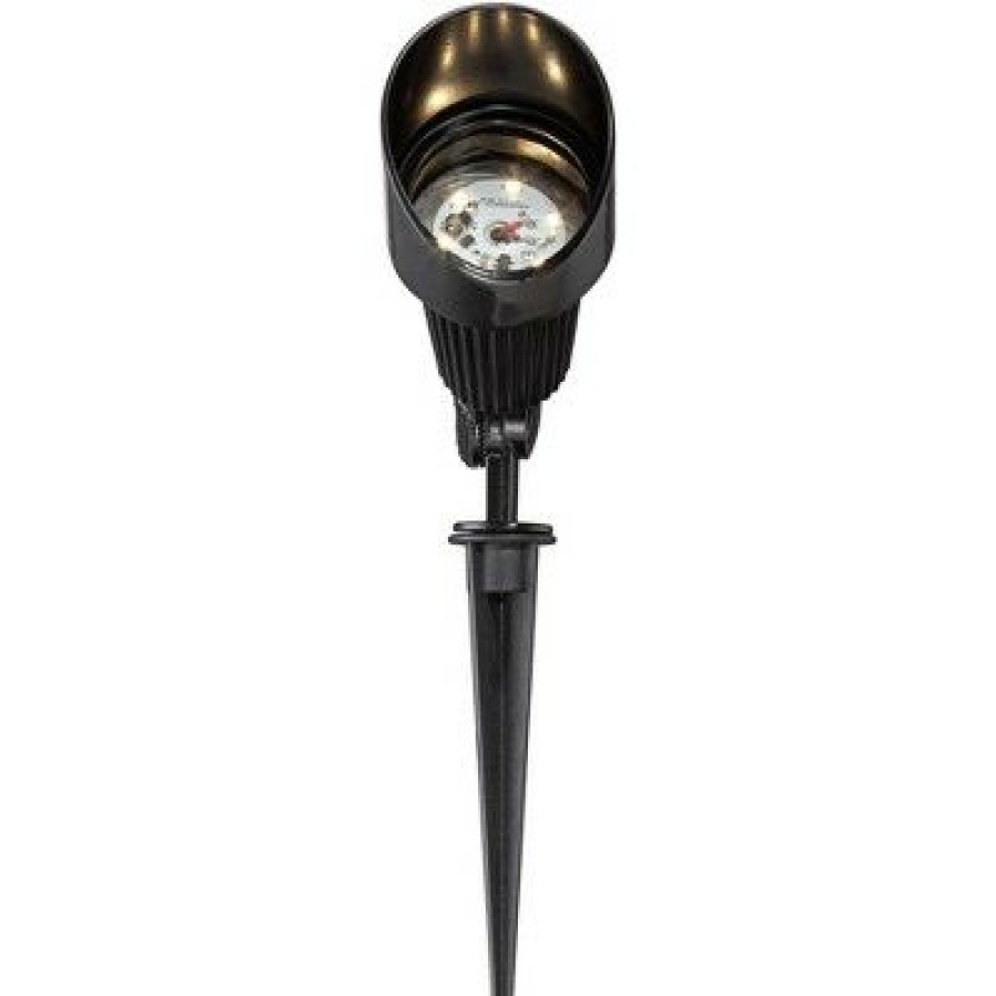 * | Budget John Timberland 2 Pack Of Hooded Black 7 1/2 High Led Landscape Spotlights