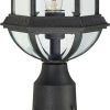 * | Cheapest 1 Light Outdoor Textured Post Wall Light Black Aurora Lighting