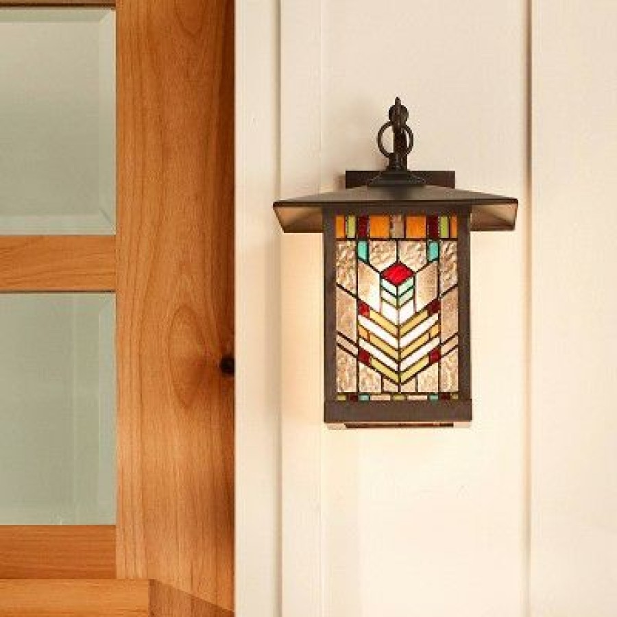 * | Best Deal 11.75" 1-Light Mission Style Outdoor Wall Lantern Sconce Oil Rubbed Bronze River Of Goods