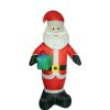 * | Promo Lb International 8 Red Pre-Lit Inflatable Santa Claus With Gift Christmas Outdoor Decor