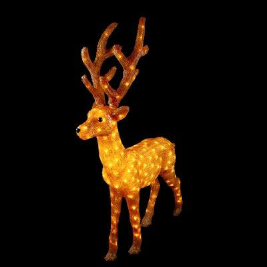 * | Best Sale Northlight 46 Lighted Commercial Grade Acrylic Standing Reindeer Christmas Display Decoration