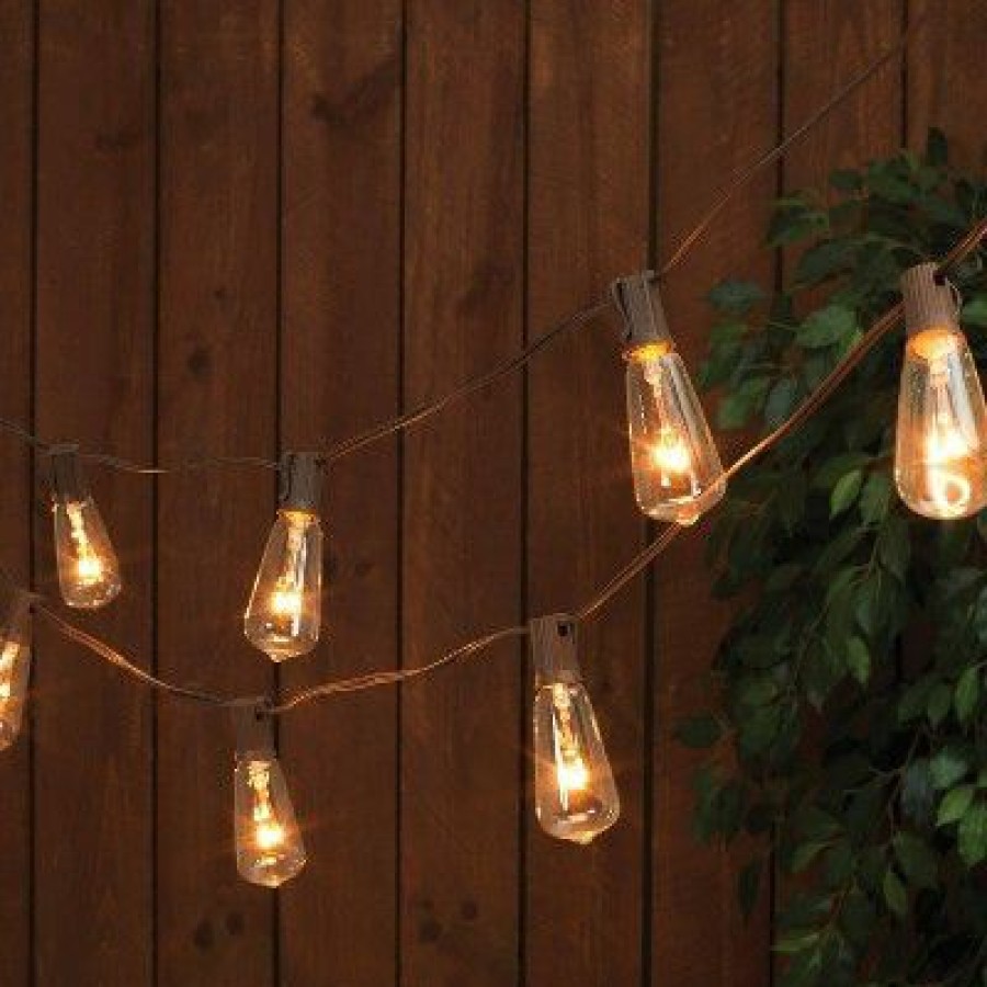 * | Buy Sterling 10Ct Patio String Lights Brown Wire