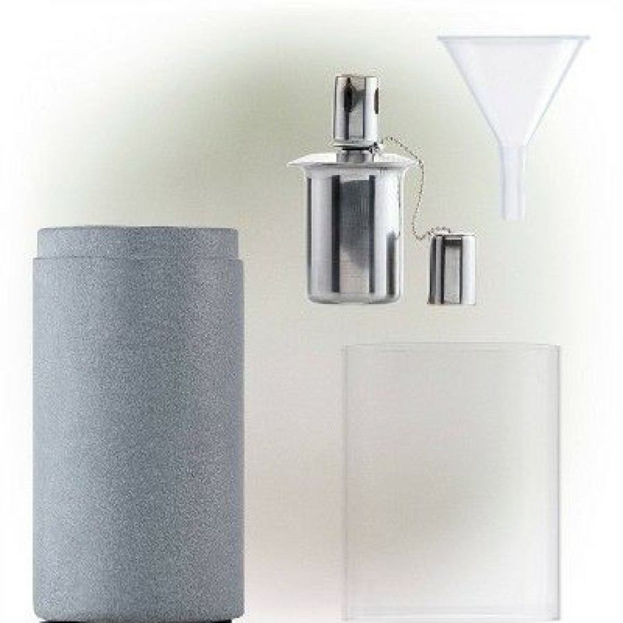 * | Deals Alpine Corporation Outdoor Cement Stainless Steel Cylinder With Oil Burner Gray