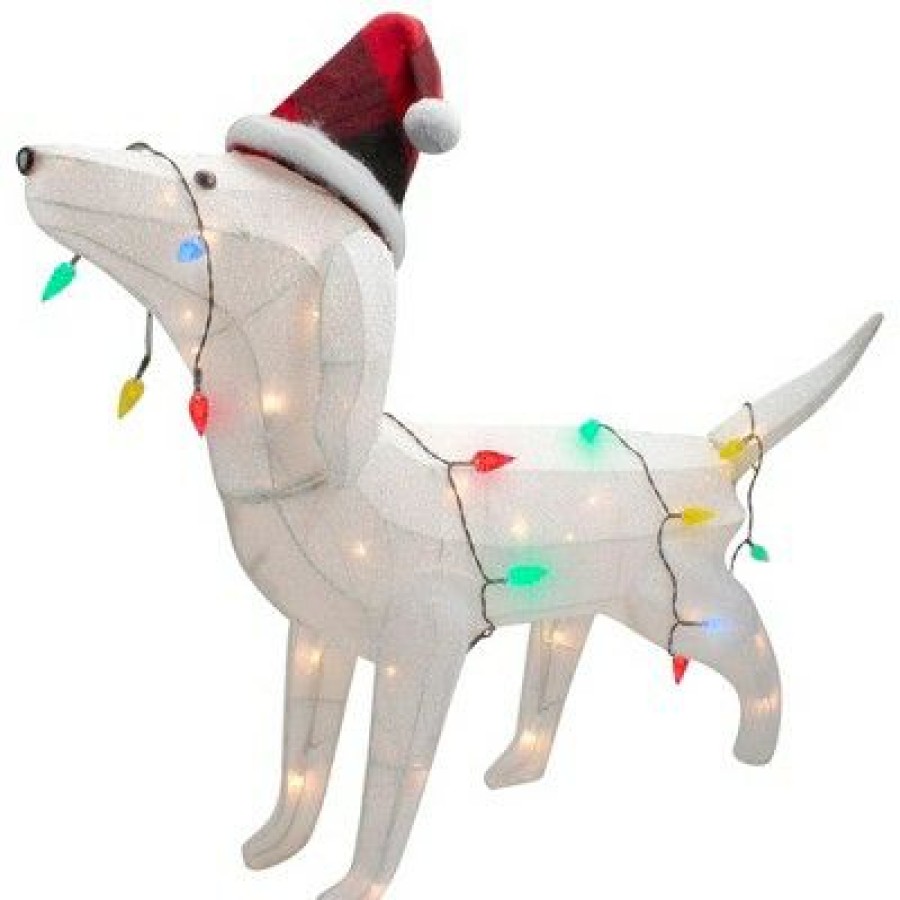 * | Buy Northlight 32 Led Lighted Dachshund Dog In Santa Hat Outdoor Christmas Decoration