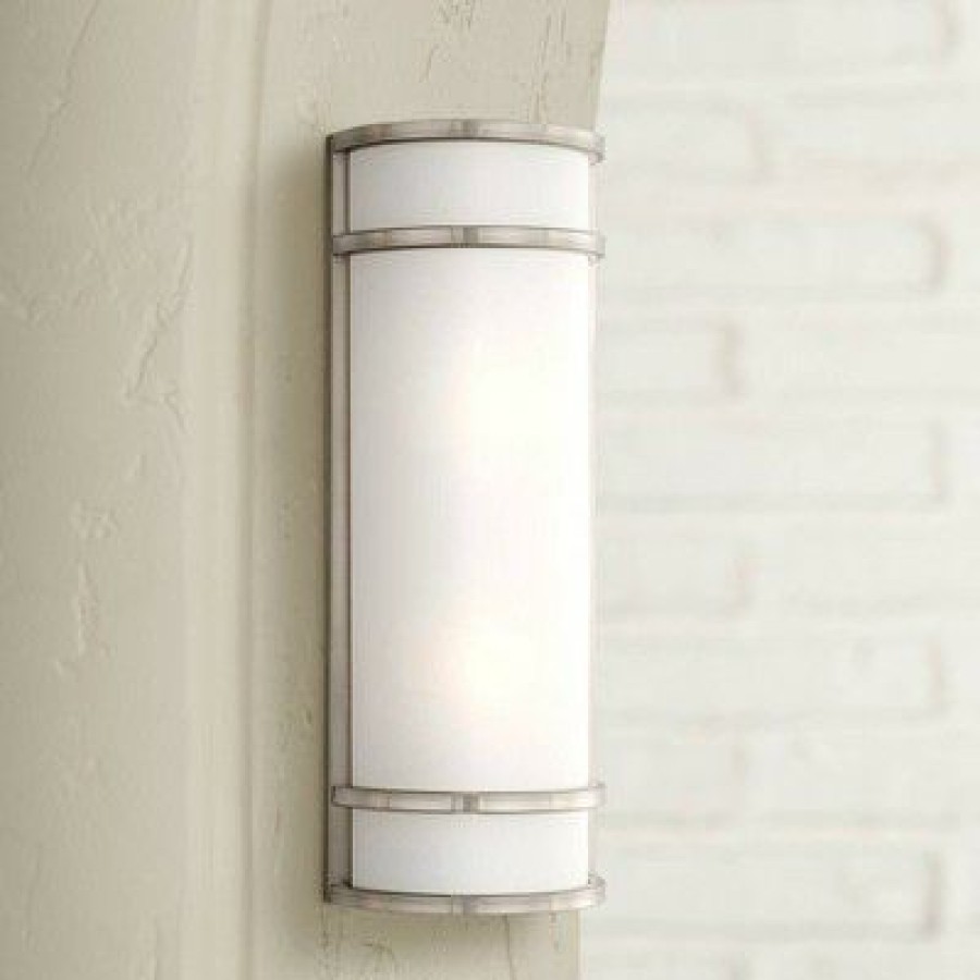 * | Coupon Minka Lavery Bay View 20 High Brushed Steel Outdoor Pocket Light