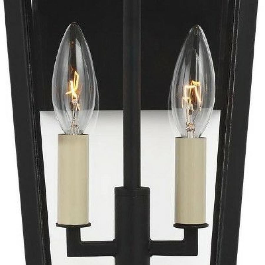 * | Budget Feiss Warren 19 1/2 High Black 2-Light Outdoor Wall Light