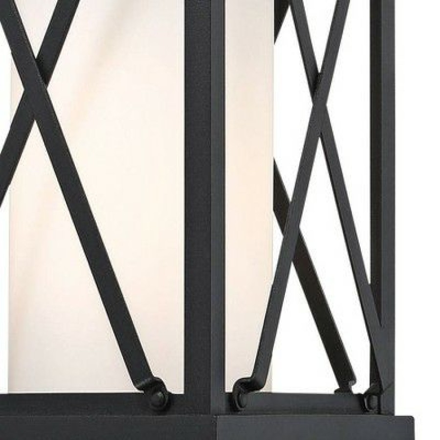 * | Outlet Minka Lavery Lansdale 12 3/4 High Matte Black Outdoor Wall Light