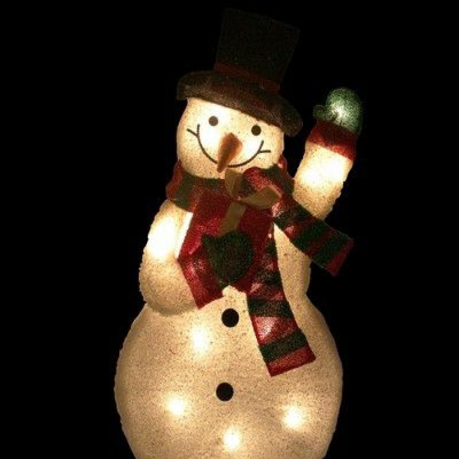 * | Buy Northlight 32 White And Red Waving Snowman Outdoor Christmas Yard Decor