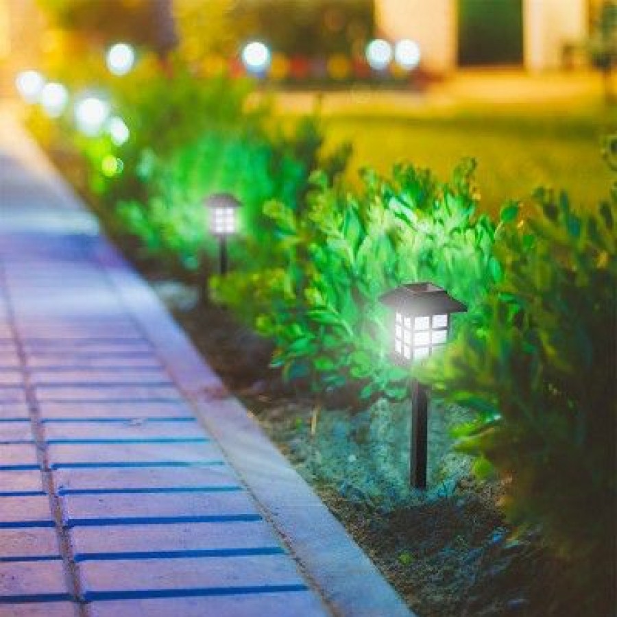 * | Best Pirce Nature Spring Outdoor Solar Led Garden Lights Black, 6 Pieces