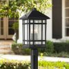 * | Brand New Kathy Ireland Sierra Craftsman 18 H Black Outdoor Post Mount Light