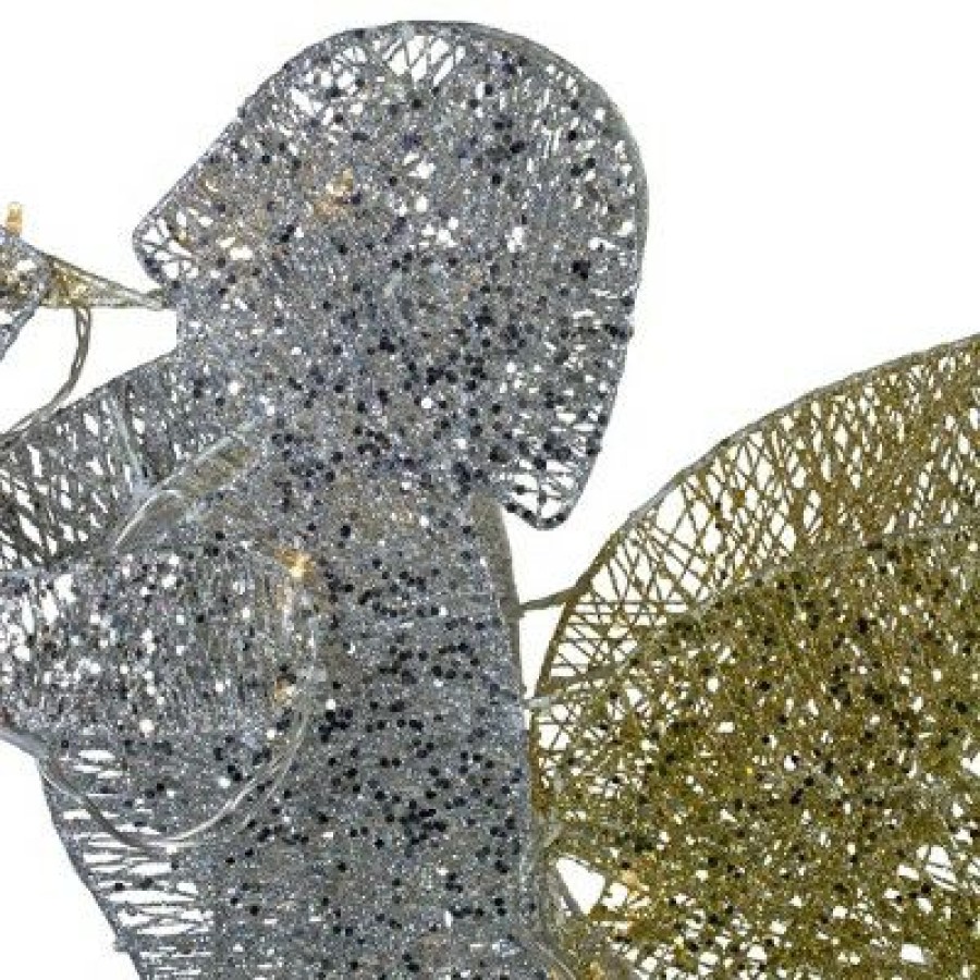 * | Wholesale Northlight 46 Silver And Gold Lighted 3-D Glittered Angel Christmas Outdoor Decoration Clear Lights